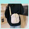 2024 New Women's Chest Bag Summer Small Fresh Casual Nylon Canvas Bag Urban Style Cute Girl Minimalist Crossbody Bag White Green Purple Black