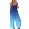 Women's Casual Sleeveless Adjustable Strap Jumpsuit Long Pants Jumpsuit With Pockets