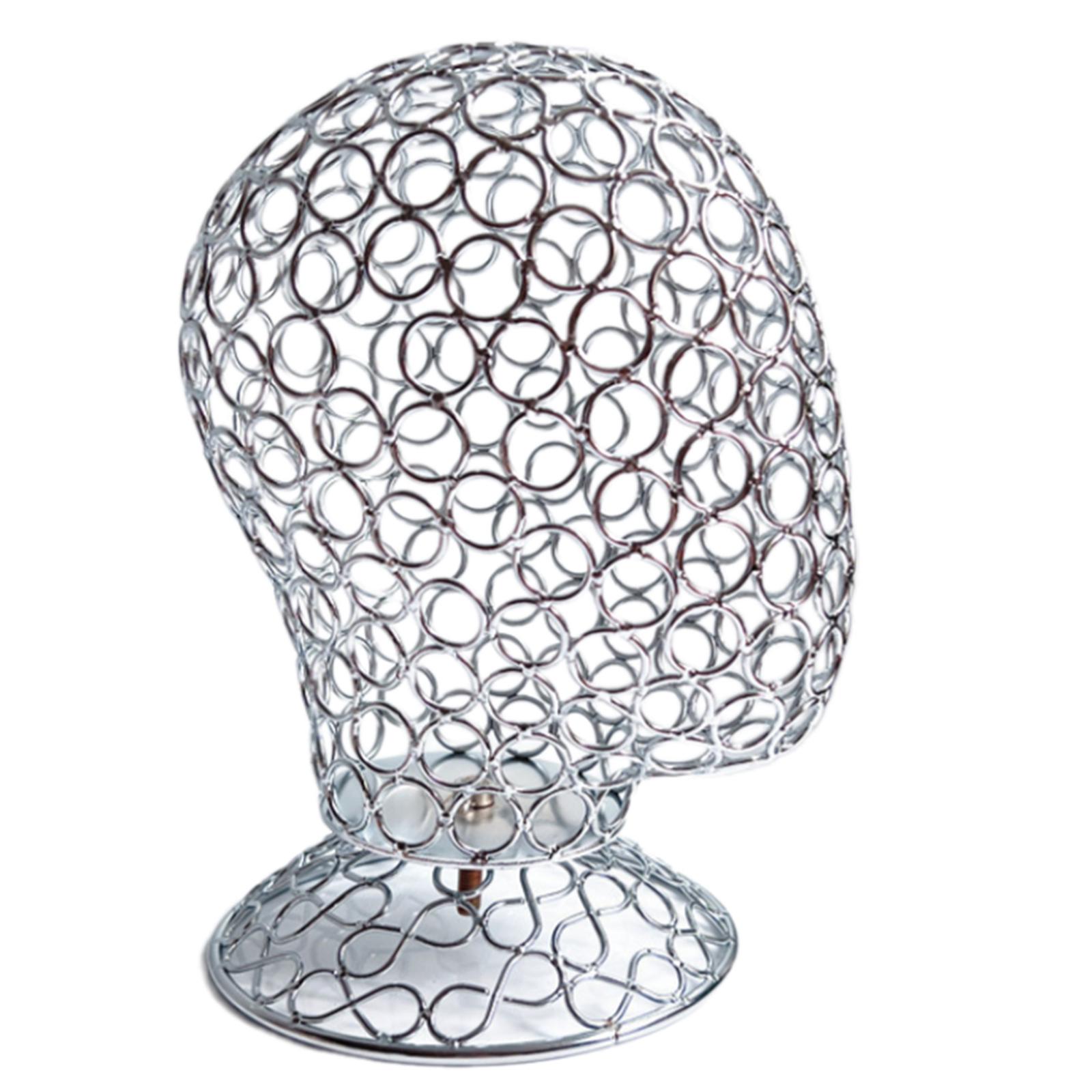 

Элегантный держатель для парика, подставка для шляп, металлическая голова манекена, железная текстура, держатель для демонстрации шляп, идеально подходит для дома или магазина серебряный