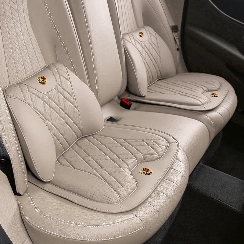 Porsche Cayenne, Macan, Panamera, 911/718 Car Headrest & Lumbar Support Cushions