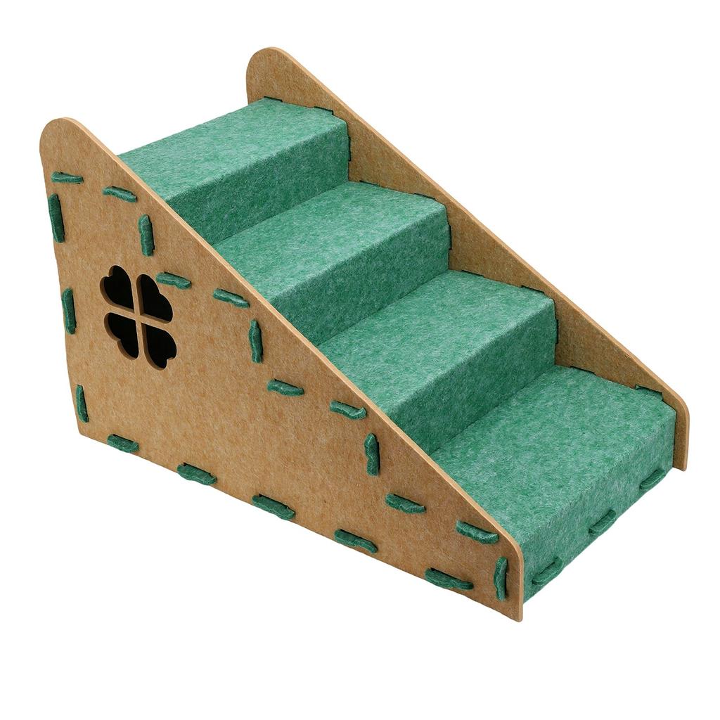 4 Step Pet Ramp Holds Up to 8kg Cats Dogs Sturdy Pet Stairs Detachable Washable Pet Steps