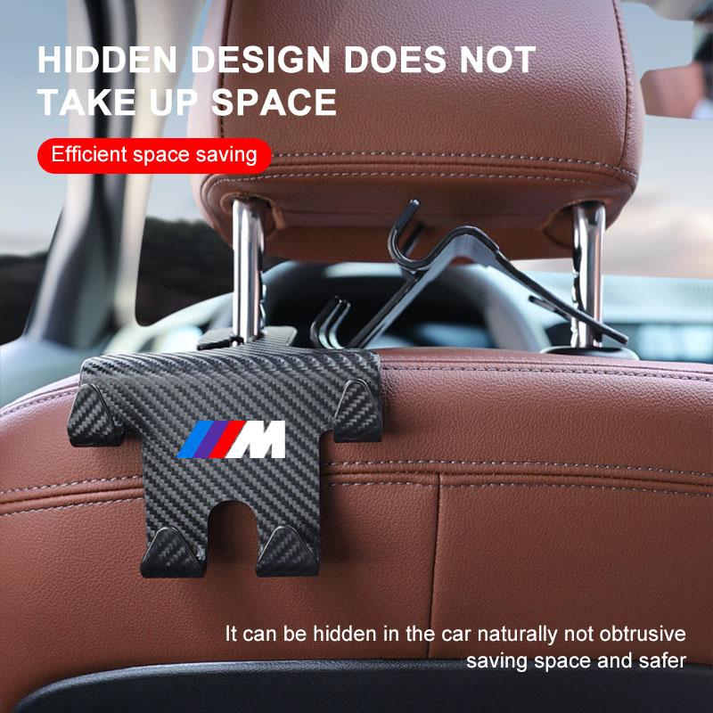 Car Seat Headrest Hook Universal Phone Holder Backseat Organizer For BMW M E34 E36 E60 E90 E46 E39 E70 F10 F20 F30 X5 X6 X1 M3 M5 M6 E71 F01 F02 F87