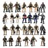 10cm Warrior Elite Force Army Police Military Snow Navy Soldier Action Figure Toy Terrorist SWAT Team Figuras for Children Gift