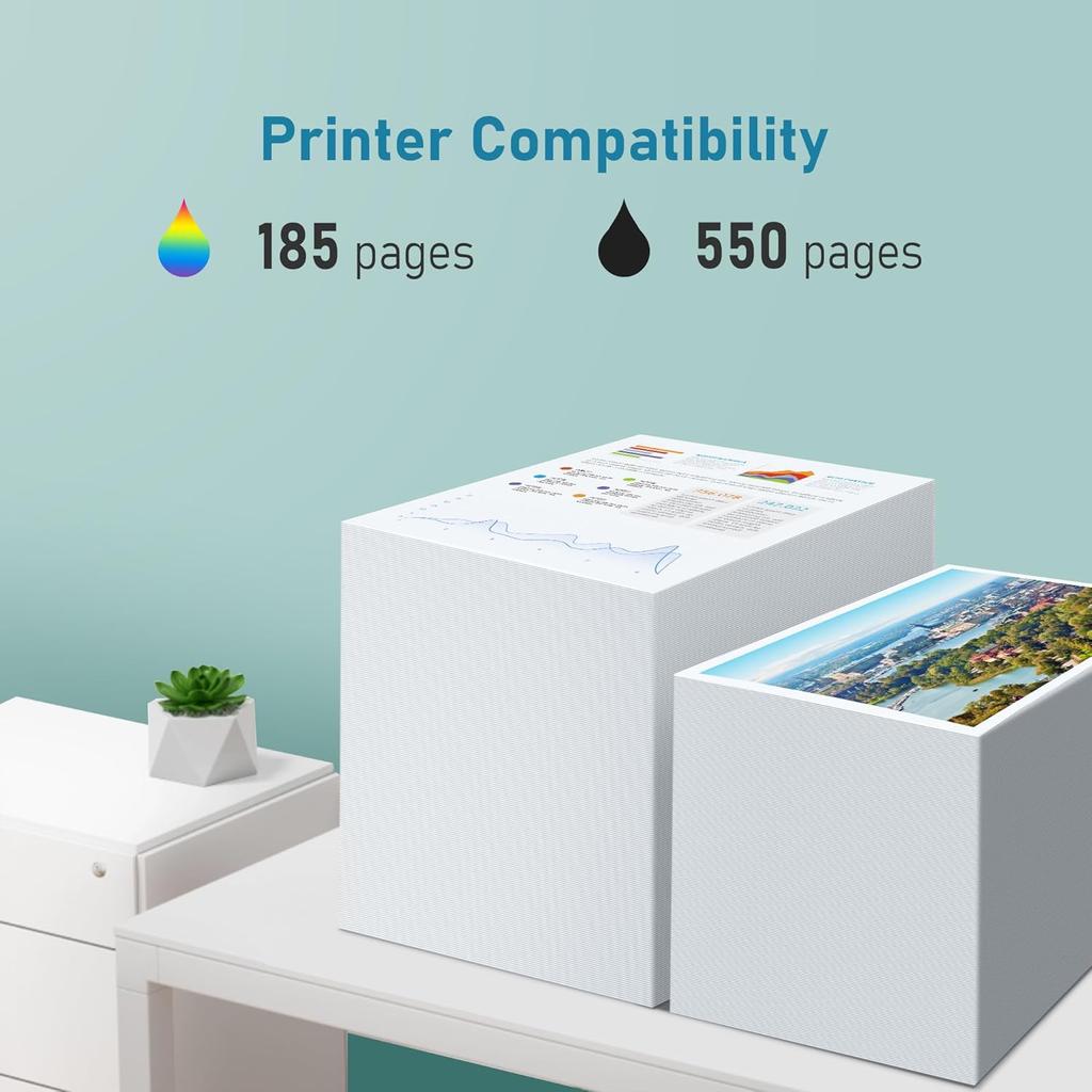 222XL Ink Cartridges for Epson 222 Ink Cartridge, 222 XL for Epson 222XL Ink Cartridges Combo Pack Works for Epson Workforce WF-2960, XP-5200 Printer