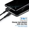1PC 2 In 1 USB Type C Micro USB C Cable Mobile Phone Fast Charging Cable For Huaiwei Samgsung Xiaomi Type C Charge Cord Wire