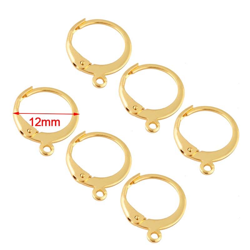 10-20pcs V-shaped Earring French Earring Hooks Findings Ear Wire Settings Base Settings For Jewelry Making Earrings Accessories