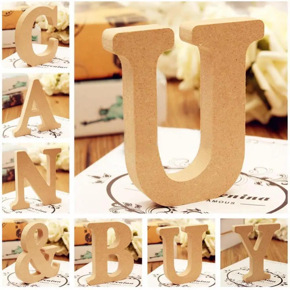 Decor Wedding Freestanding A-Z Wood Wooden Letters Alphabet Hanging Home Party Decor
