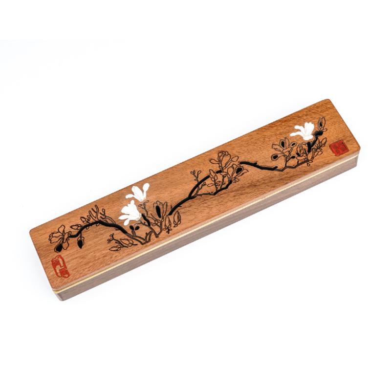 Rosewood Zen Incense Burner Gift Set for Indoor Buddhist Tea Ceremonies and Stick Holder