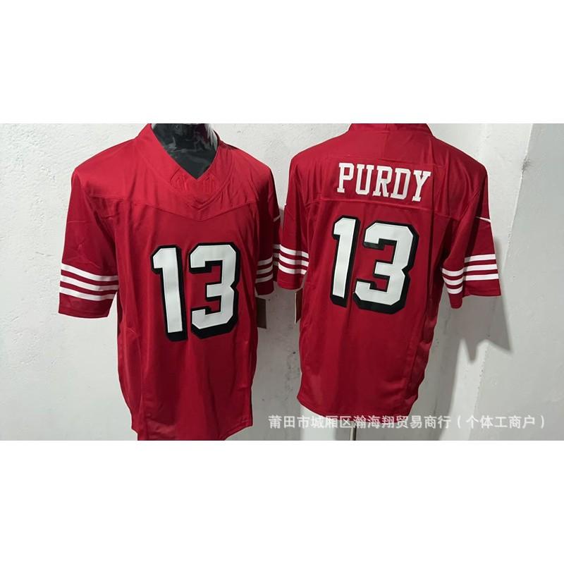 49ers Football Jersey Embroidered American Game Uniform Sports Training Shirt