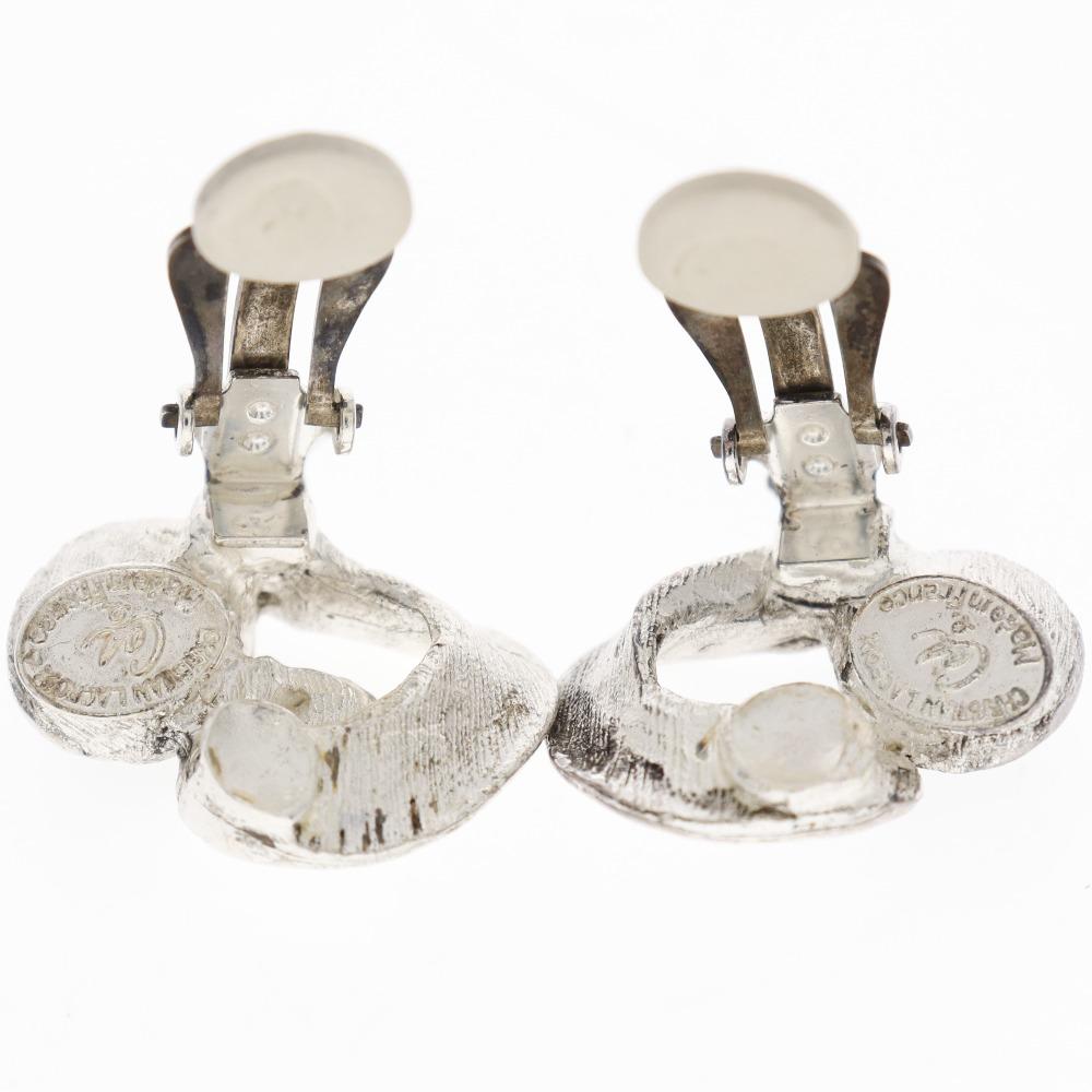 Christian Lacroix Earring metallic/Rhinestone 16.4g Women Used