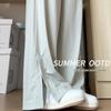 Women's 2026 Green High Waist Wide Leg Sun Protection Pants
