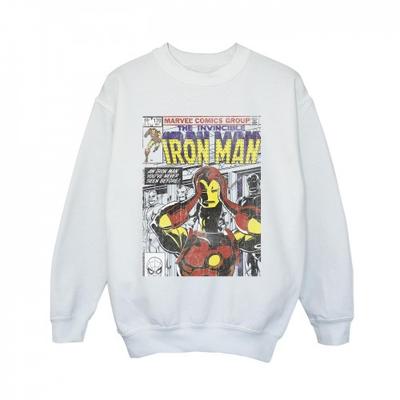 Boys Iron Man Head Gear Off Sweatshirt