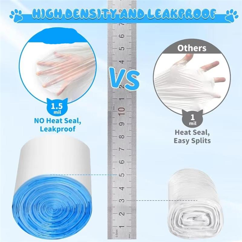 A74E-90 Count Cat Litter Bags For Automatic Litter Box Extra-Thick Cat Litter Box Liners