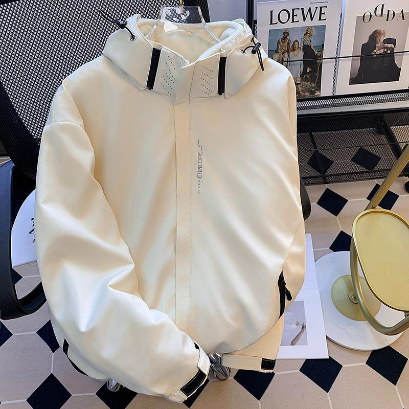 Men s Winter Cotton Parka: Three-in-One Detachable Fleece Jacket XL