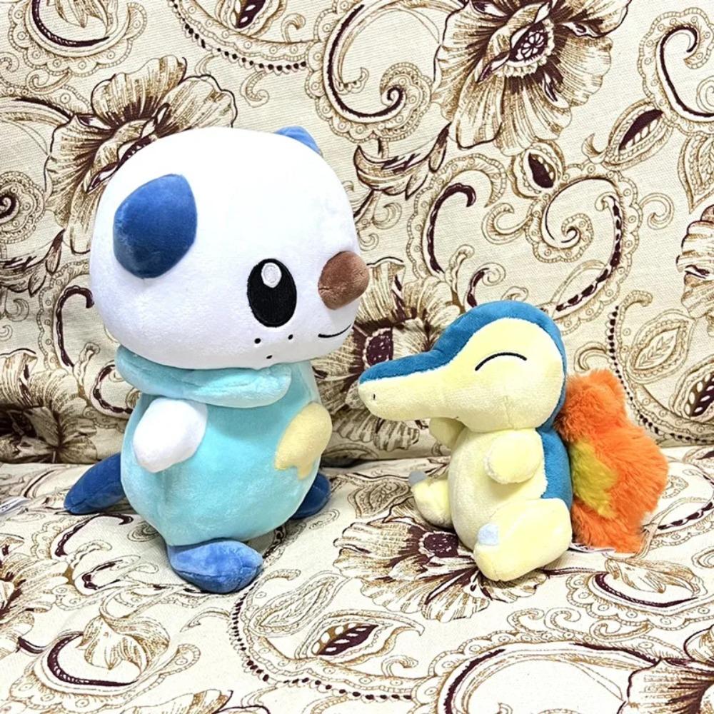 Originální plyšová hračka Pokémon Oshawott Cyndaquil Plněné panenky Kawii Dětský dárek
