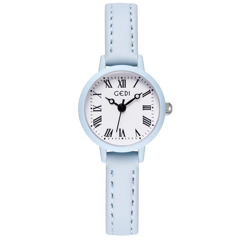 Retro Simple Women'S Watch, Small And Exquisite High-Value Quartz Watch, Girl Middle School Student Belt Watch