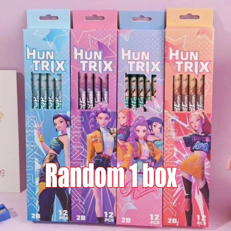 Pencils Wood Sketch Pencils Set CartoonTheme Hunters Smooth Writing for School Office Drawing Sketching