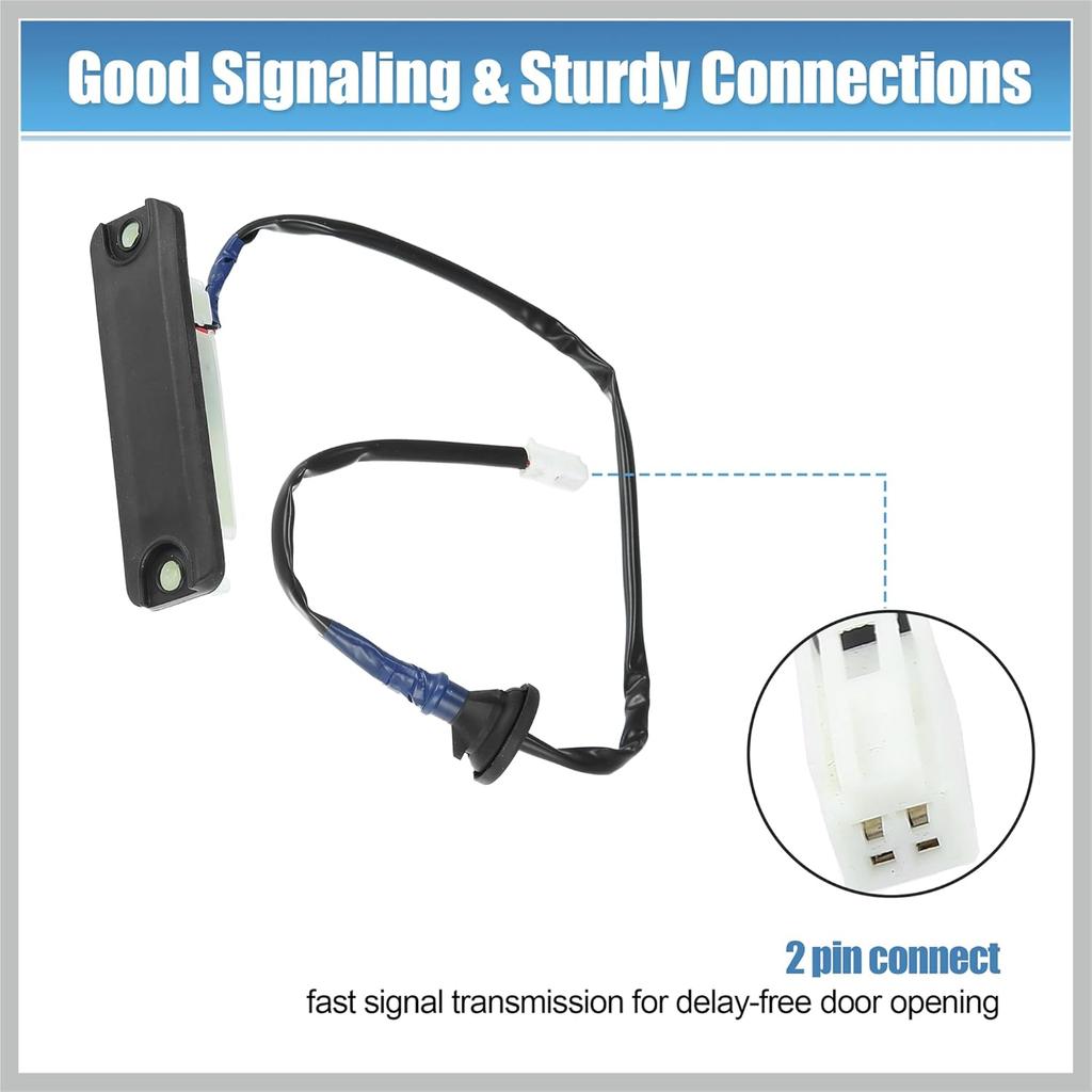 Trunk Liftgate Release Switch Touch Pad Rear Door Hatch Switch for Toyota Sienna 2004-2010, Black, Push Button, Manual, 2-way, 2 Pin