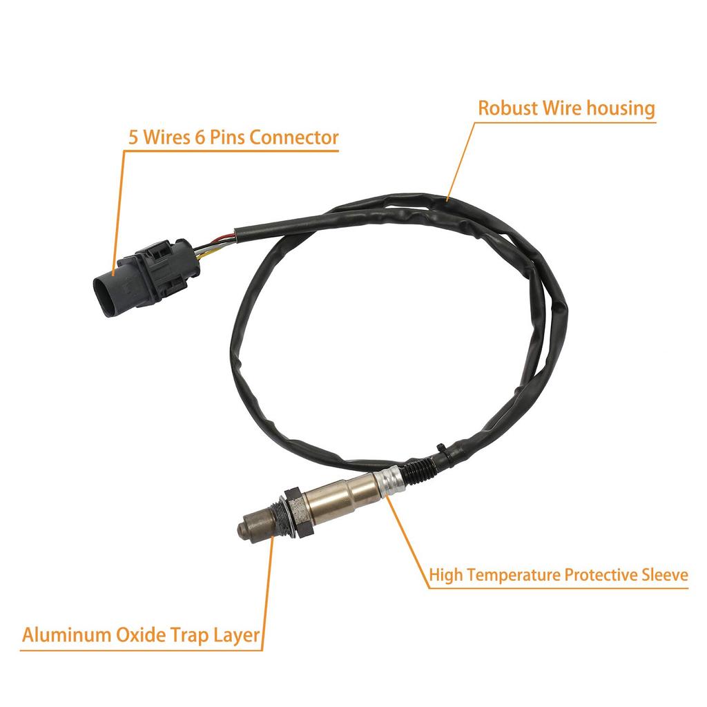 LSU 4.9 Lambda WideBand O2 Oxygen Sensor | For AEM 30-4110 30-0300 30-0310 - X Series AFR Inline Controller - UEGO A/F Ratio Wideband 02 Gauge |