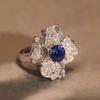 Elegant Women's Sapphire Ring: Stylish, Luxurious, Unique Design, Colored Gemstone Jewelry