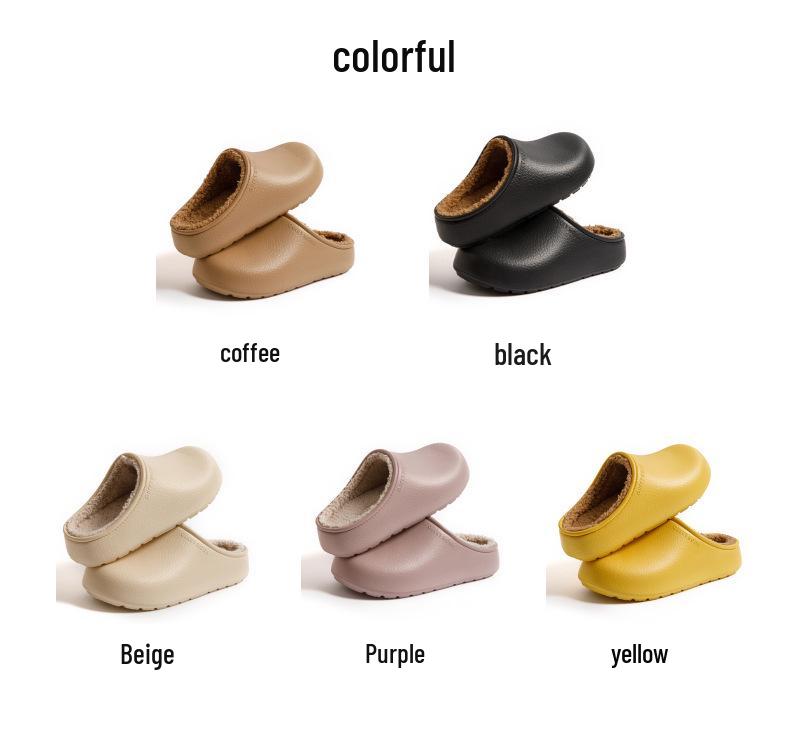 Birkenstock Women's Plush Waterproof Slippers - Autumn/Winter 2025 Indoor/Outdoor Warm Cotton Shoes