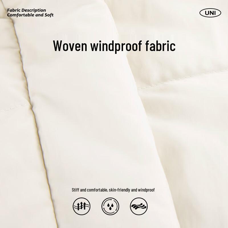 UNIFREE Long Loose Fit 90% White Duck Down Jacket