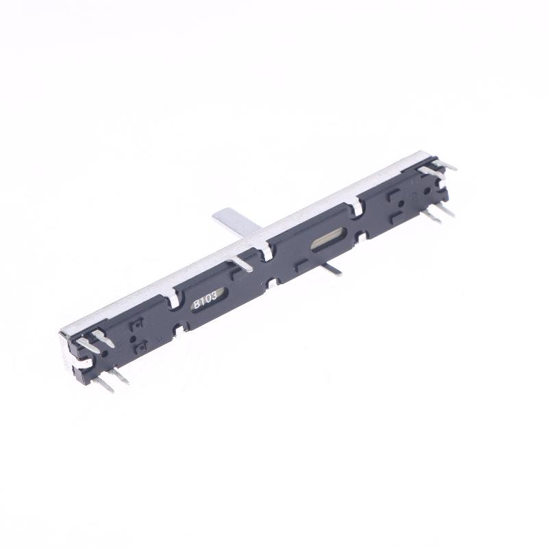 1pcs 75mm Straight Slide Potentiometer 8Pins A103 Double Fader A10K Soundcraft EFX8 Fader A10Kx2 A20KX2 A50KX2 B10KX2 A103 A203