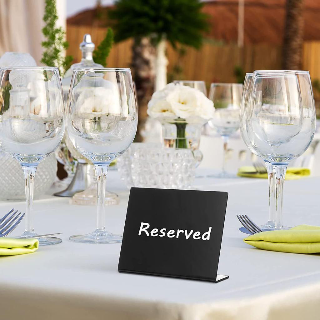 Acrylic Plexiglass Blackboard Sign for Wedding and Party Tabletop Display