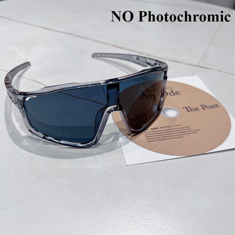 Photochromic Cycling Sunglasses UNISEX Windproof Sports Glasses for Outdoor Bicycle Riding