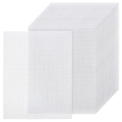 Pack Of Plastic Canvas Fabric Sheets Permanent Crafting Component For Embroidery Sewing Projects