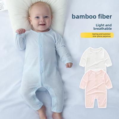 Bamboo Baby Summer Jumpsuit - Thin Pajamas & Crawling Romper for Newborns