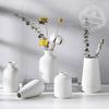 European Modern Creative Home Ceramic Vase Decoration Flower Arrangement Dry Flower Mini Vase Hand Frosted Vase Desktop Decor