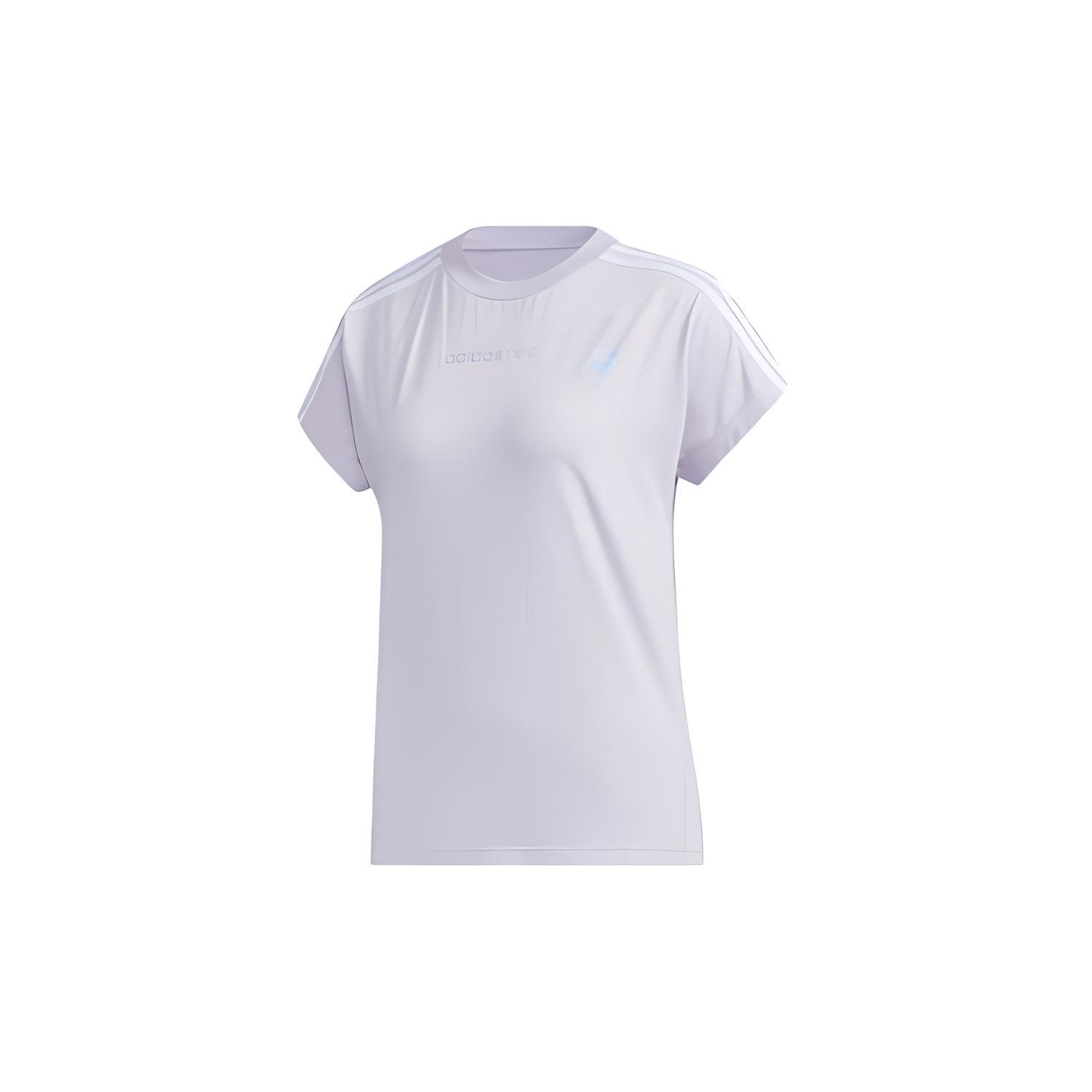 

Adidas Повседневная спортивная футболка Женские топы Фиолетовый Белый GJ5352 S