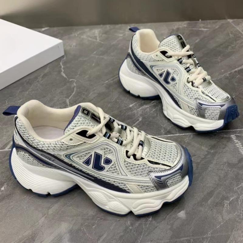 Europe and America Breathable Women Sneakers 2024 New Fashion Casual Simple All-match Elevated Increase Women Shoes Summertime