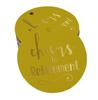 Inkdotpot Pack Of 100 Real Gold Foil Paper Tags Cheers To Retirement Favor Hang