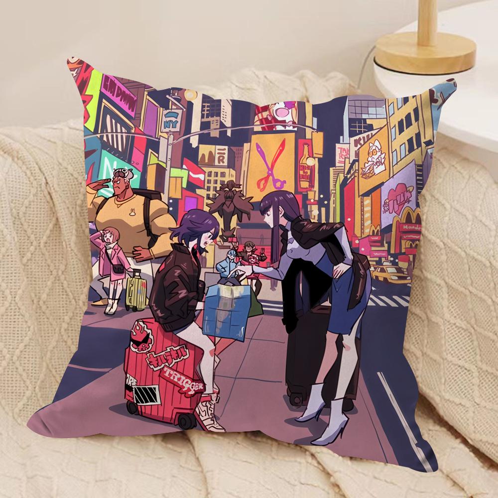 KKILL La KILLS Ryuko Matoi Cushion Cover Silky Short Plush Invisible Zipper Dustproof Sofa Pillow Case For Home Decor