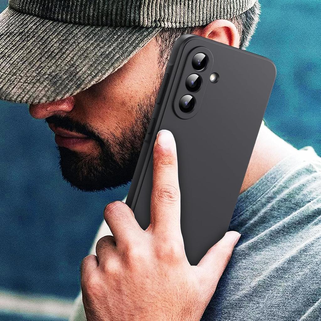 Liquid Silicone Case Full Body Camera Protect Case Cover Silicon Liquid Silicone Case Dark Purple For Samsung Galaxy A56