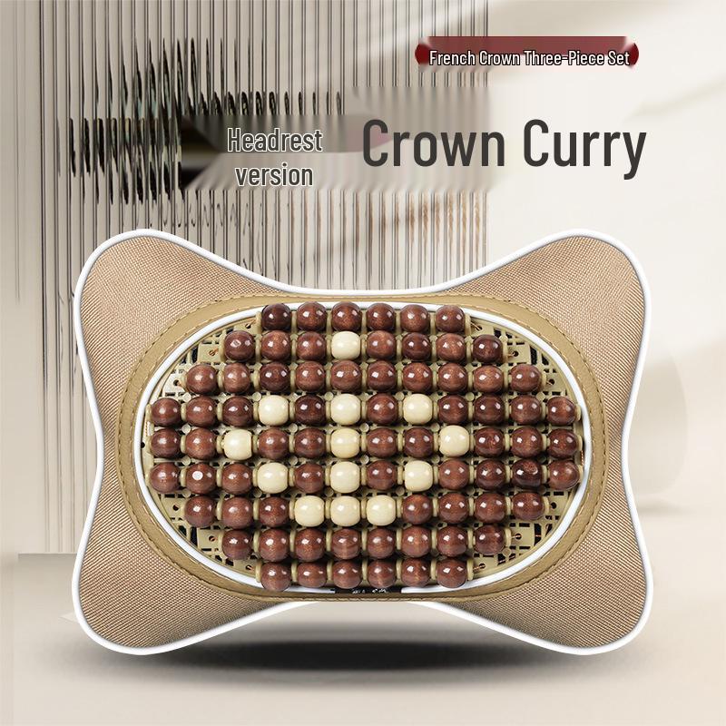 Sommer Bilseteputesett - Pustende, Ventilert, Design med treperler, 3 deler for komfortabel kjøring