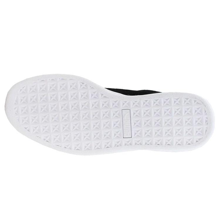 Puma Suede Heart Balance Lightweight Low-Top Kids Skate Shoes Kids Sneakers Black White 365009-03