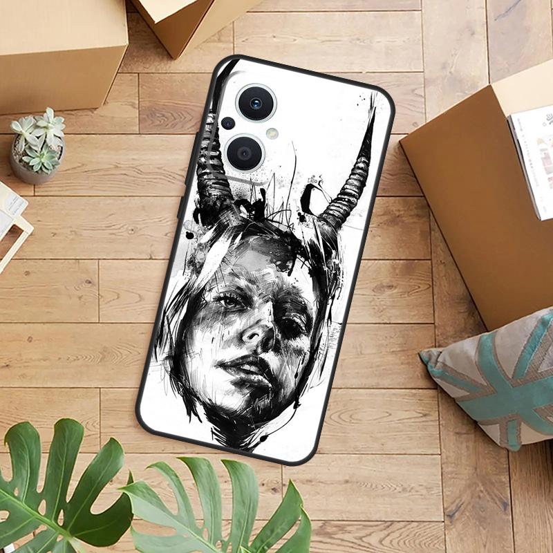 Devil Woman Phone Case For OPPO Reno 14 13 11 12 F 10 Pro 8T 7 8 Lite OPPO Find X8 X6 X5 X9 Pro Cover