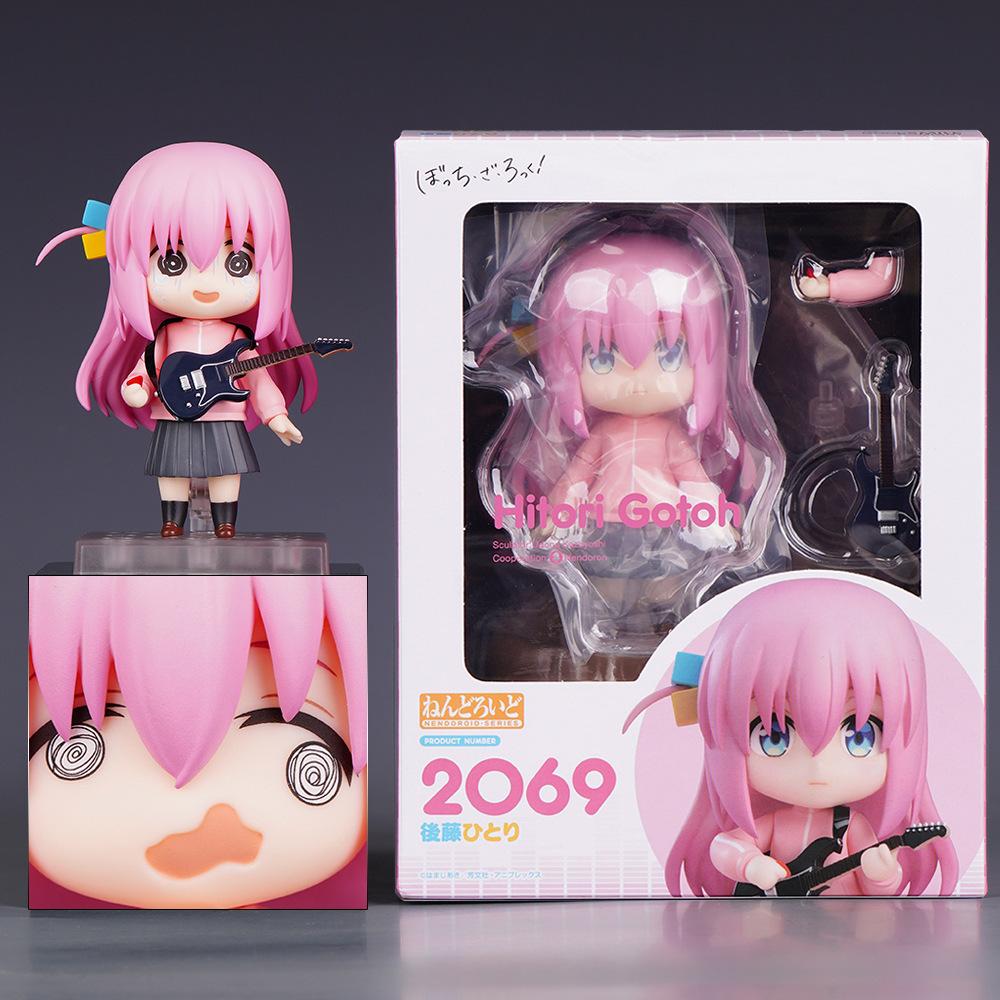 10cm BOCCHI THE ROCK! Anime Figure #2069 Gotoh Hitori Action Figure Kawaii Guitarist Girl Figure PVC Collectible Model Toys
