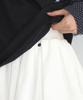 RONRON Peplum Ruffle Pantskirt White