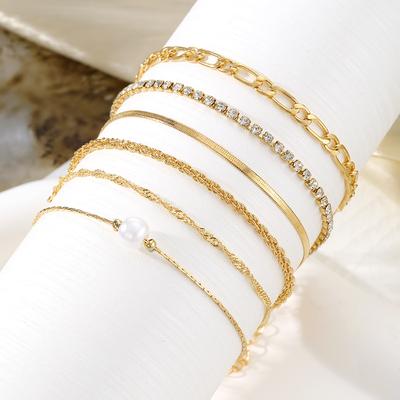 2023 Party Simple Luxury Hand Fashion Elegant Temperament Charming Women Bracelet Jewelry Creative Multi-Layer Twist Chain Snake Bone Bracelet