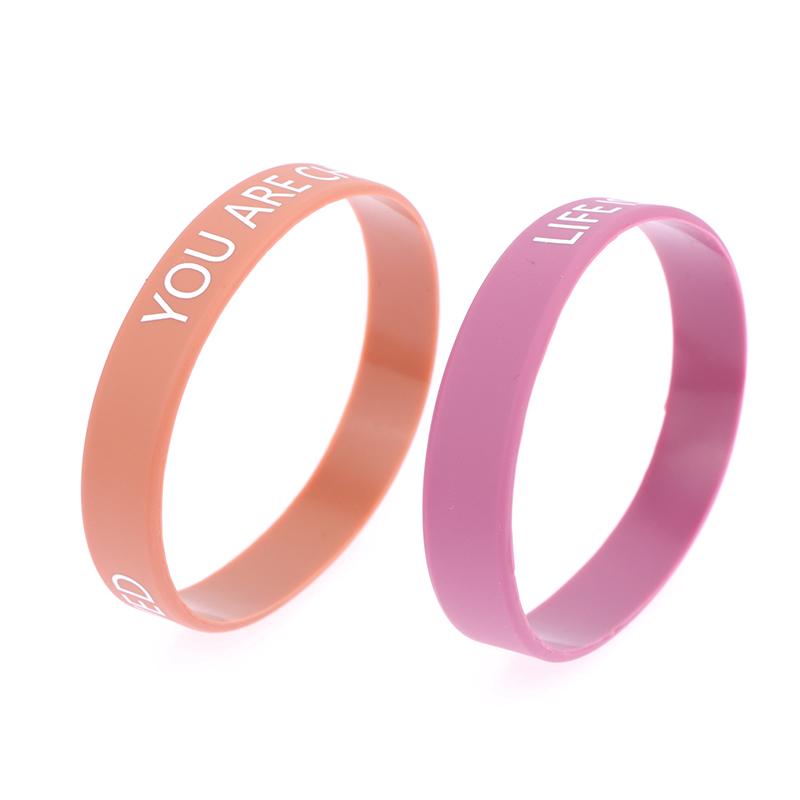 Gummiarmbänder mit Motivierendem Zitat, farbige, inspirierende Silikonarmbänder, dehnbar, Unisex-Armbänder für Frauen und Männer, Geschenke