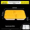 Morona Thickened Disposable 4-Compartment Bento Box with Domed Lid