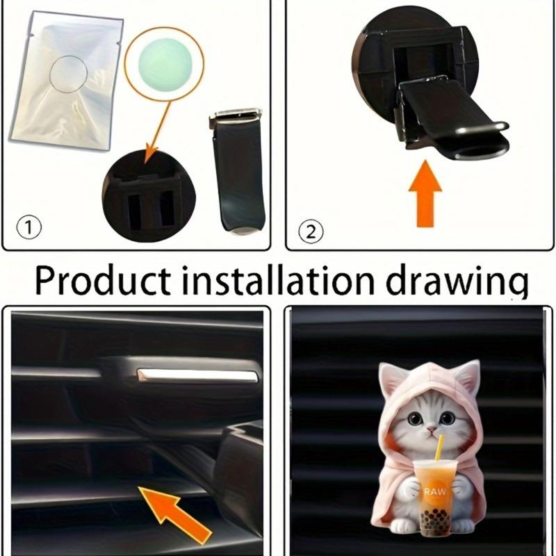 Cartoon Animal Car Air Vent Clip Auto Air freshener Outlet Clip Car Outlet Perfumes Clip Auto AirConditioner Clip