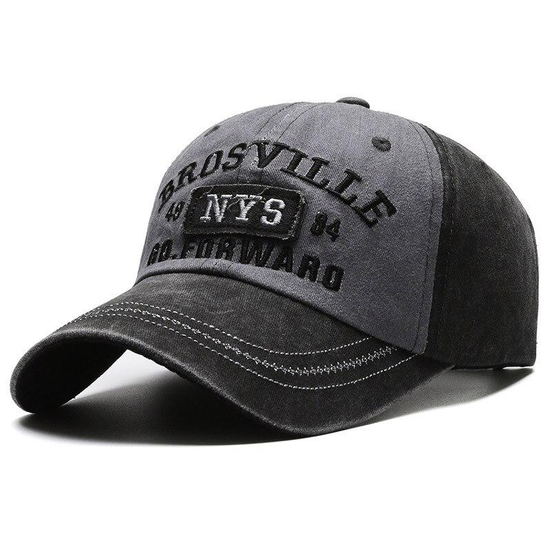 Four Seasons Men S Baseball Cap Casual Wash Embroidered Cap Curved Brim Bowler Sun Hat Official Website Adjustable