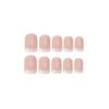 24 Pcs/set Naked Pink French Fake Nails Detachable UV Gel Glue Ultra Thin Coffin False Nails With Adhesive Tape