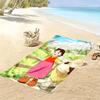 HeidiDog 2D Flachdruck Strandtuch, Großes Weiches Schnelltrocknendes Handtuch für Strand Camping Schwimmen. NSTJ0928076