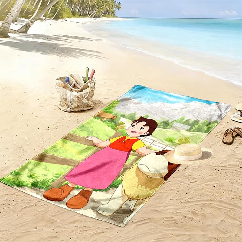 HeidiDog 2D Flachdruck Strandtuch, Großes Weiches Schnelltrocknendes Handtuch für Strand Camping Schwimmen. NSTJ0928076
